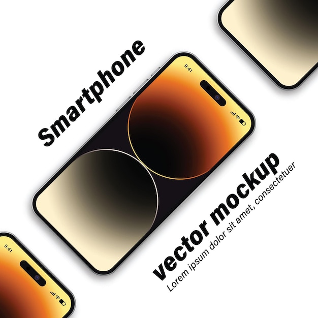 diseño de maqueta de pantalla de iphone