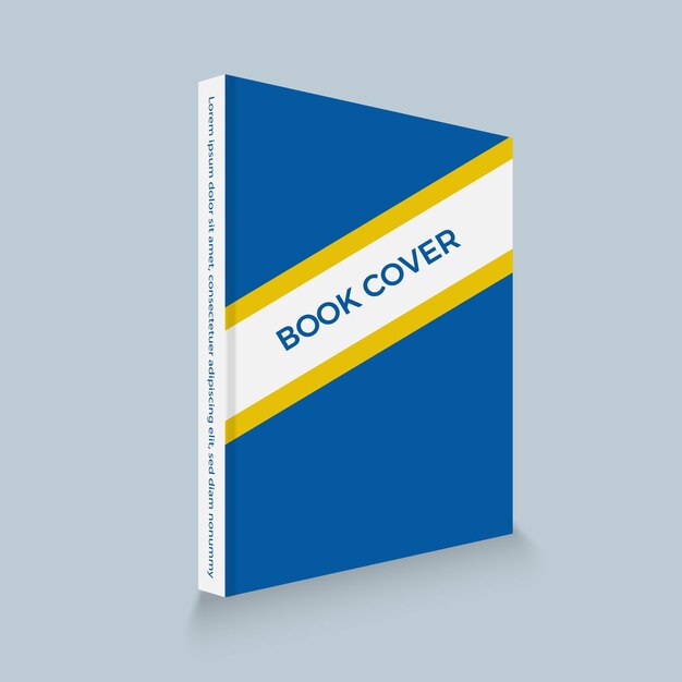 Vector diseño de maqueta de portada de libro.