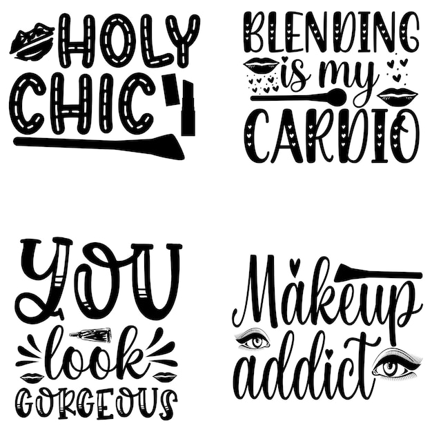 Diseño de maquillaje Svg