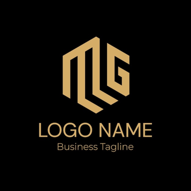 Diseño de la marca de la Compañía de Negocios MG Gold