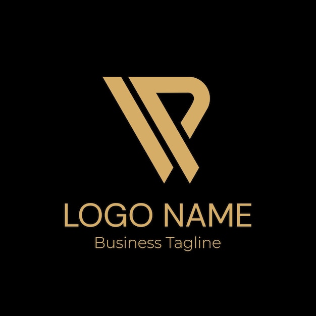 Diseño de la marca de la empresa de logotipo de oro
