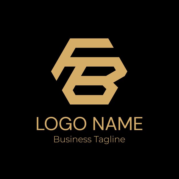 Diseño de la marca de la empresa de logotipo de oro