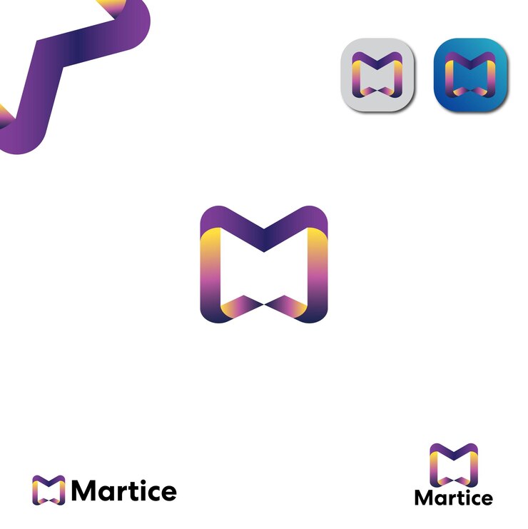 Diseño de marca de letra M