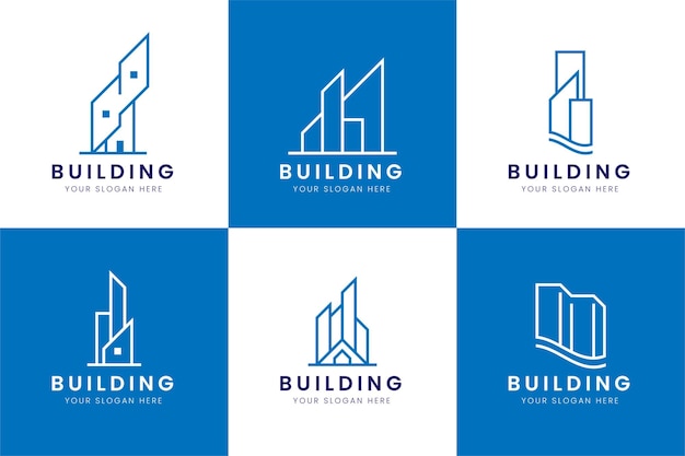 Vector diseño de marca de logotipo de edificio