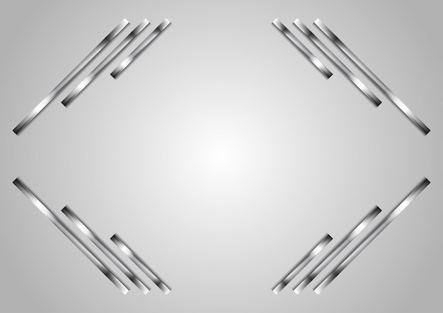 Diseño de marco metálico abstracto de tecnología