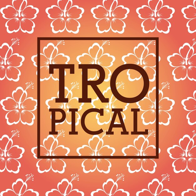 diseño de marco tropical