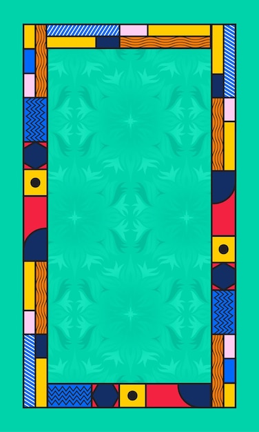 Diseño Marco Vector Plano nostálgico de los años 90 pancartas horizontales creativas