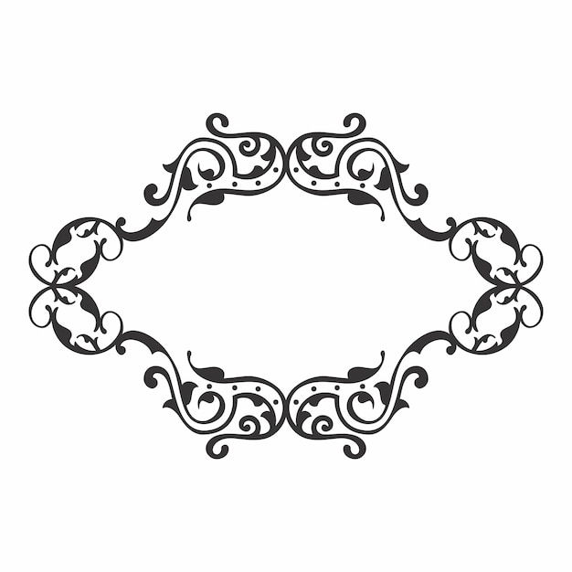 Diseño de marcos florales ornamentados