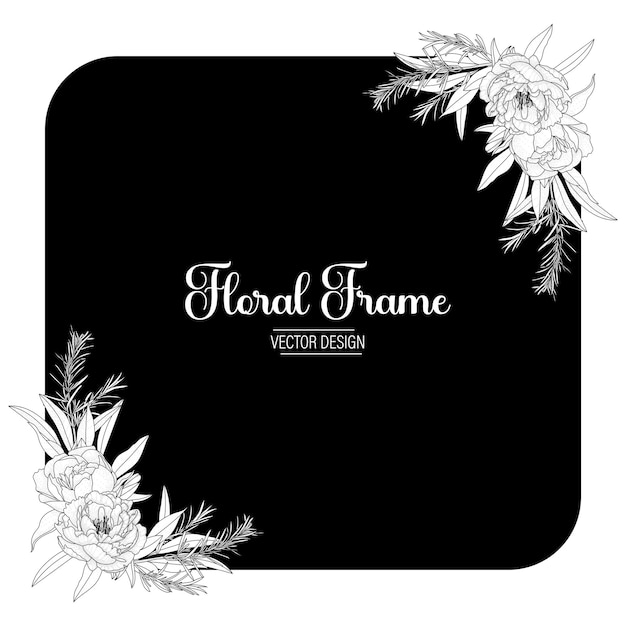 Diseño de marcos florales
