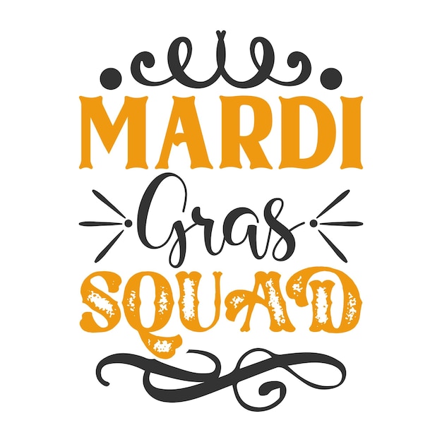 Diseño de Mardi Gras Svg