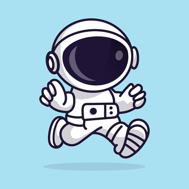 Vector diseño de mascota astronauta