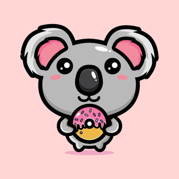 diseño de mascota de lindo personaje panda