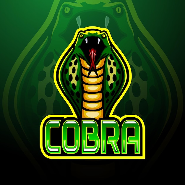 Diseño de la mascota del logo de Cobra esport