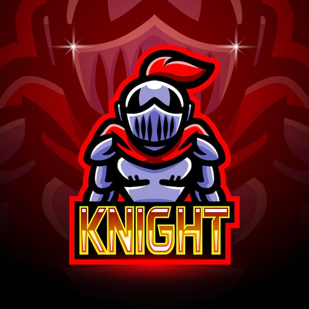 Diseño de la mascota del logotipo de Knight Esport