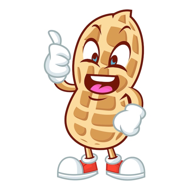 Diseño de mascota de maní