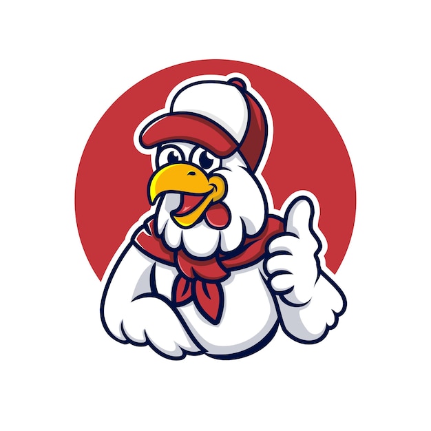 Diseño de mascota de pollo