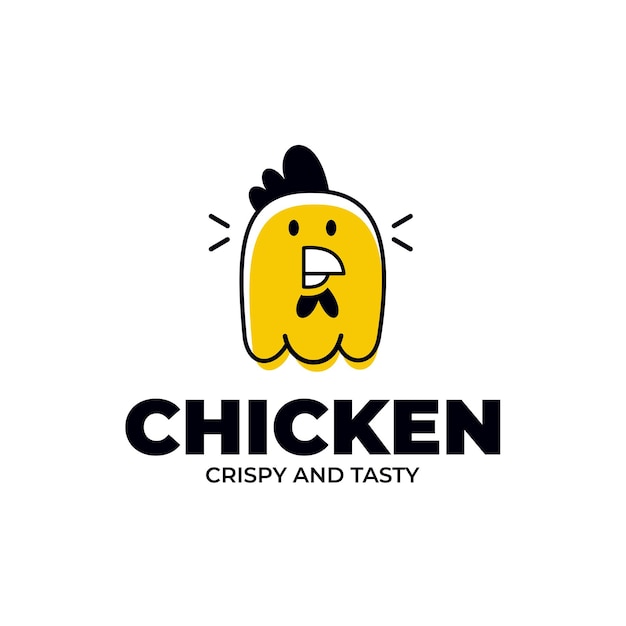 Diseño de mascota de pollo
