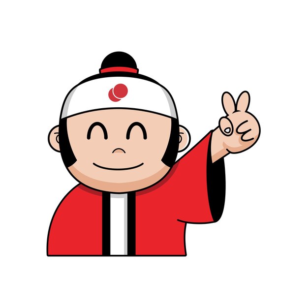 Diseño de mascota de restaurante japonés
