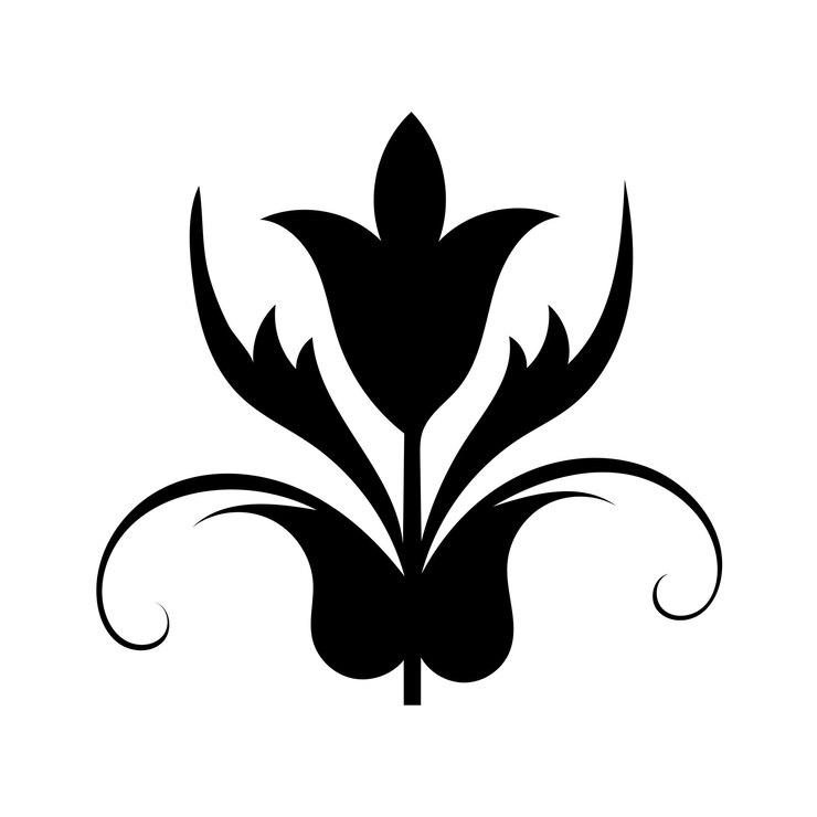 Diseño de mehndi vectorial de tatuajes de flores