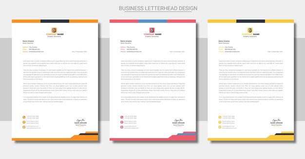 Diseño de membrete corporativo