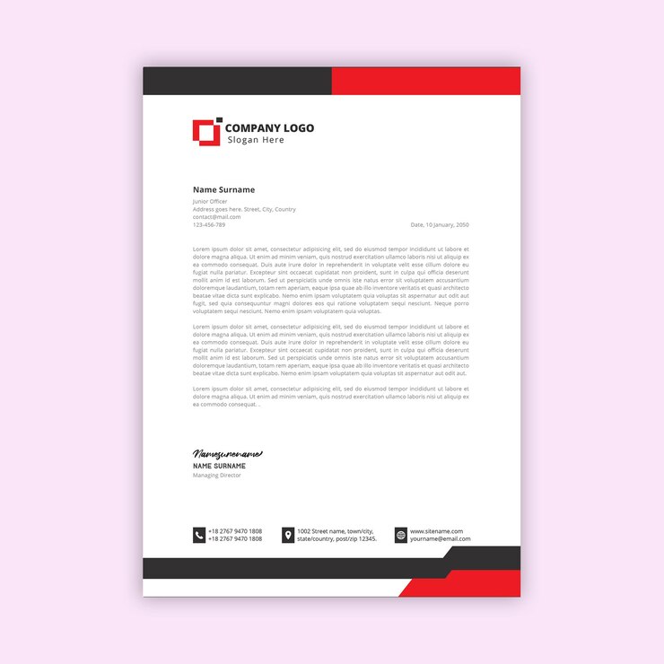 Diseño de membrete corporativo
