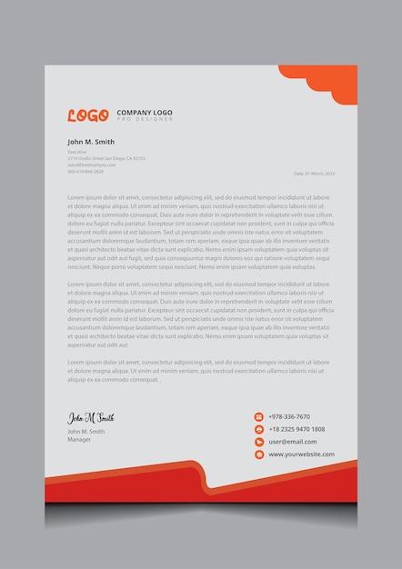 Diseño de membrete creativo
