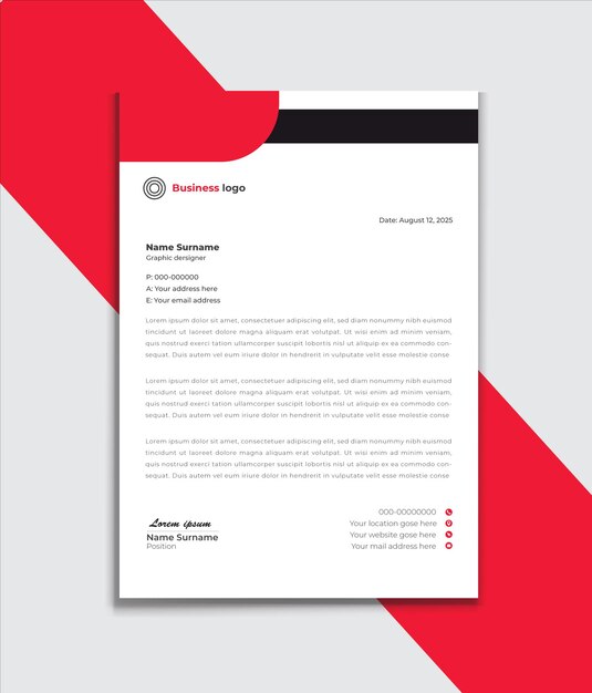 diseño de membrete de empresa