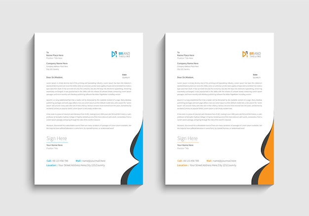 Diseño de membrete empresarial