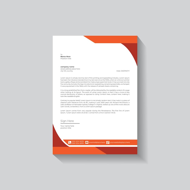 Diseño de membrete empresarial