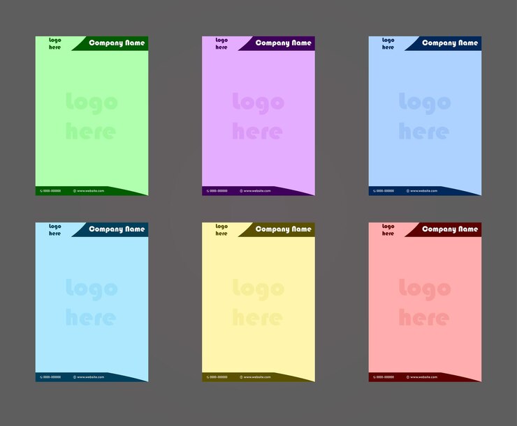 Diseño de membrete profesional minimalista: perfecto para empresas y marcas