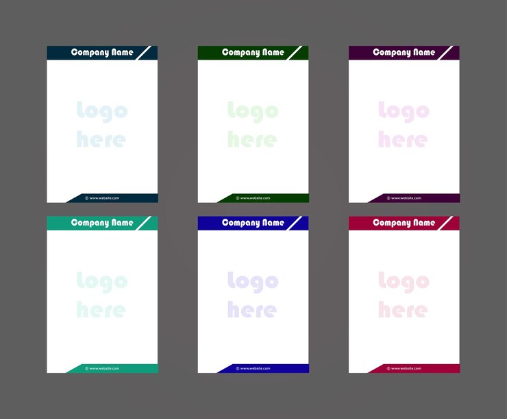 Diseño de membrete profesional minimalista: perfecto para empresas y marcas