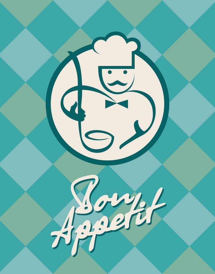 Vector diseño de menú de chef