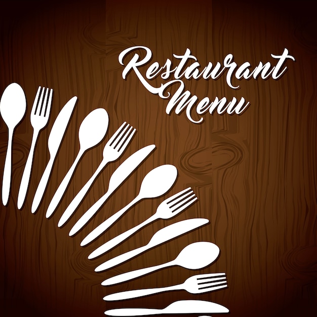 Vector diseño de menú de restaurante