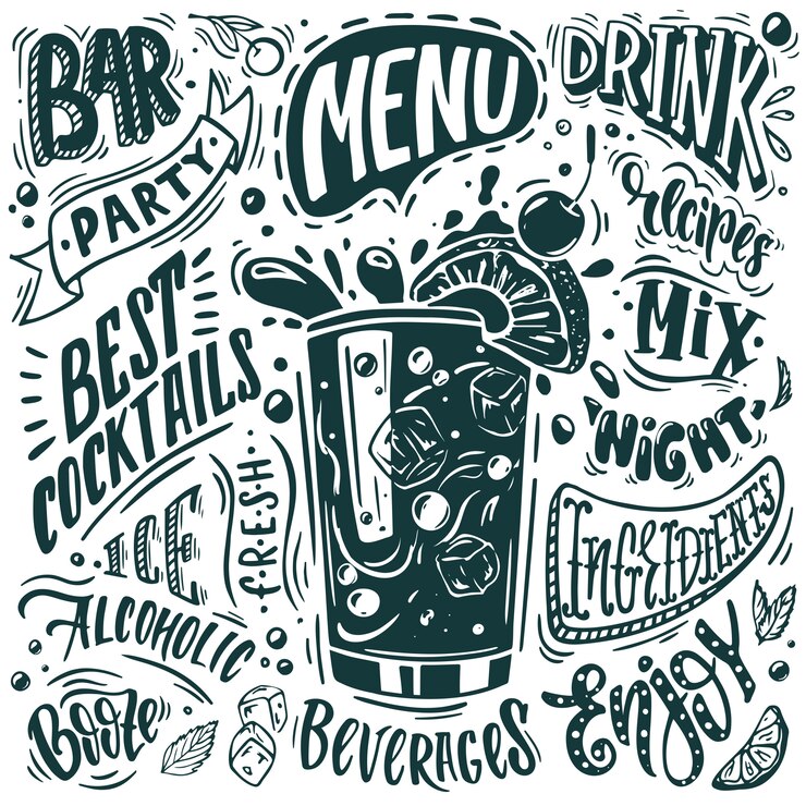 Vector diseño de menu