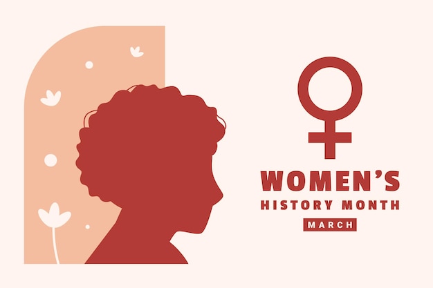 Diseño del mes de la historia de Women39s para el momento internacional