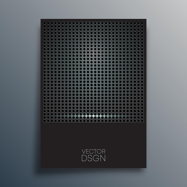 Diseño metálico abstracto para volante, afiche, portada de folleto, fondo, papel tapiz, tipografía u otros productos de impresión. ilustración vectorial