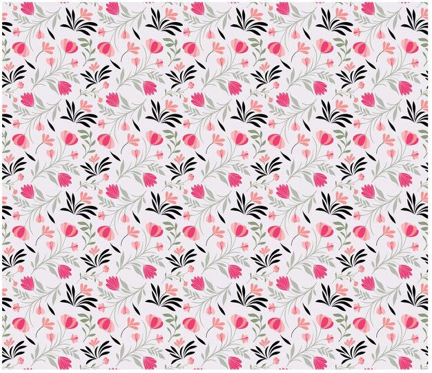 Diseño de mini impresión floral