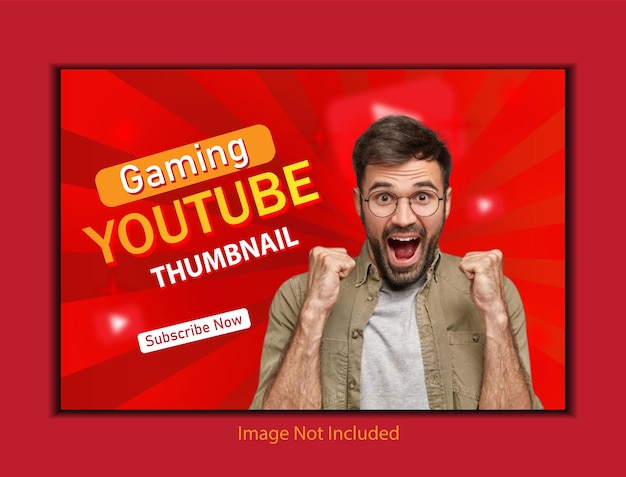 Diseño de miniaturas de canales de YouTube para juegos y banners web