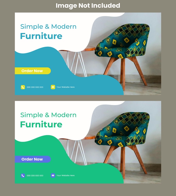 Vector el diseño de miniaturas de muebles de youtube es un vector premium