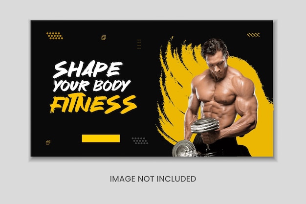 Diseño de miniaturas de YouTube para gimnasio o gimnasio