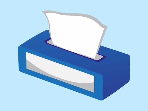 Diseño minimalista y elegante del dispensador de servilletas vectorial de caja de tejidos moderna