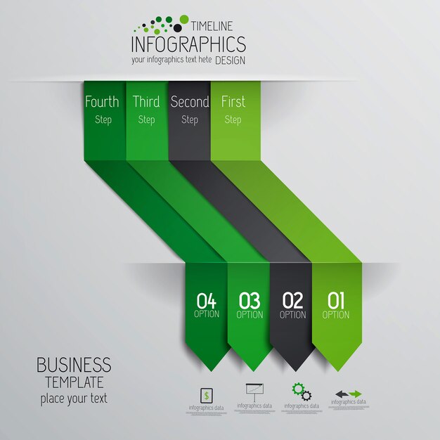 Diseño minimalista de infografías.