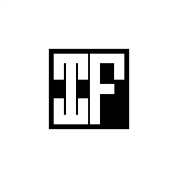El diseño minimalista del logotipo de combinación de letras IF moderno