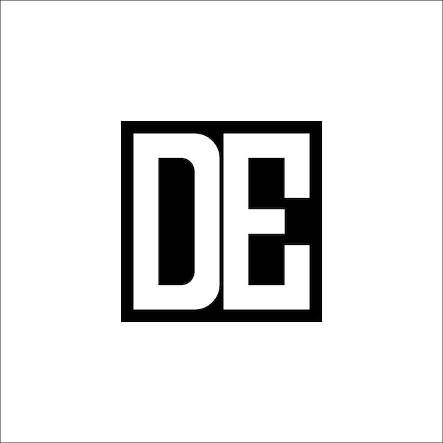 Diseño minimalista del logotipo de combinación de letras modernas