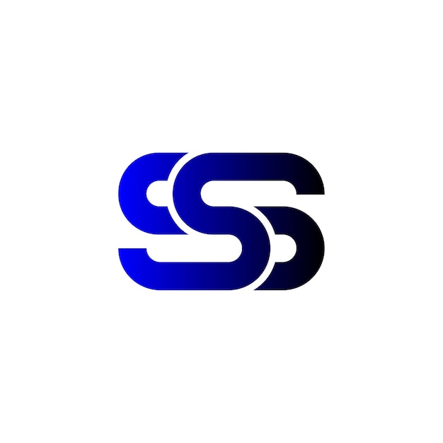 diseño minimalista del logotipo de ss