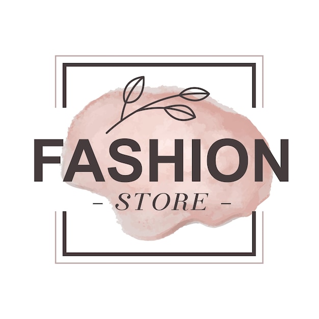 Diseño minimalista del logotipo de la tienda de moda.