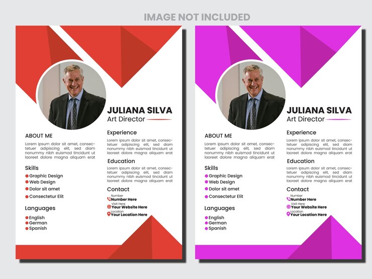 Diseño minimalista de plantillas de currículum y currículum mínimo