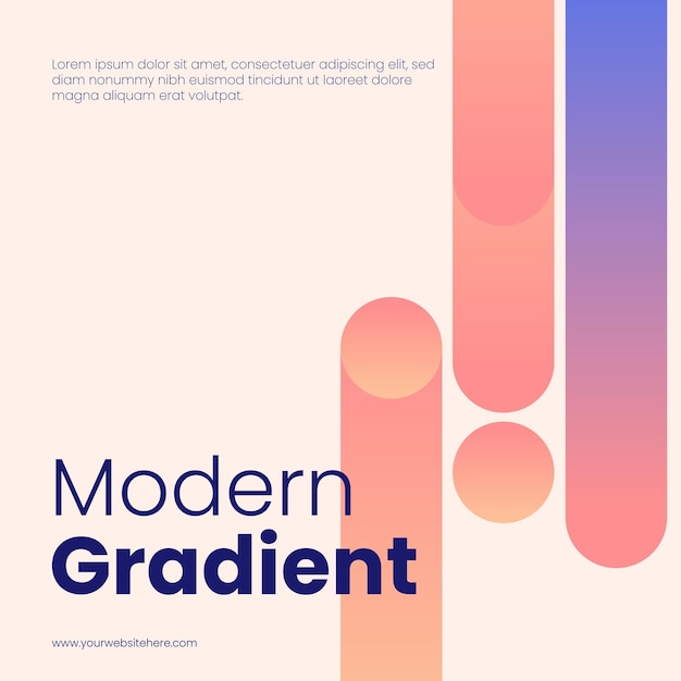 Diseño minimalista de portada o banner para marketing de marca corporativa en redes sociales Línea de gradiente fluida simple con colores suaves