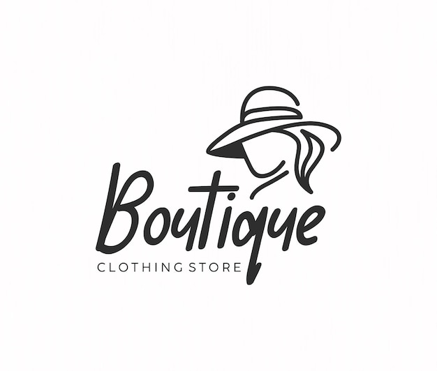 Diseño mínimo del logotipo de la boutique