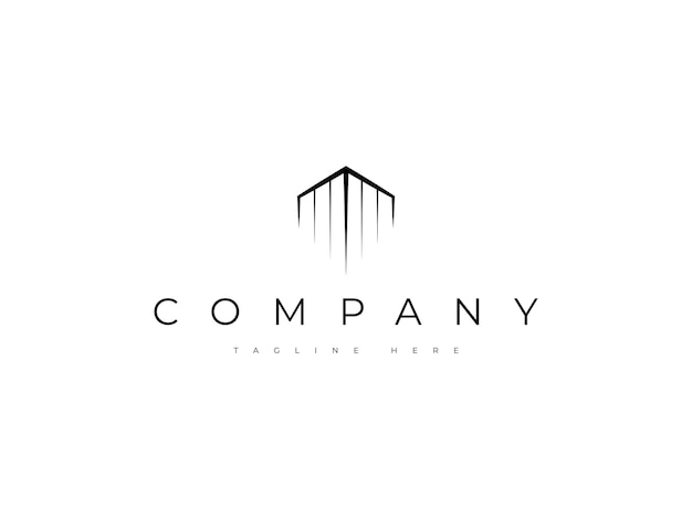 diseño mínimo del logotipo del edificio